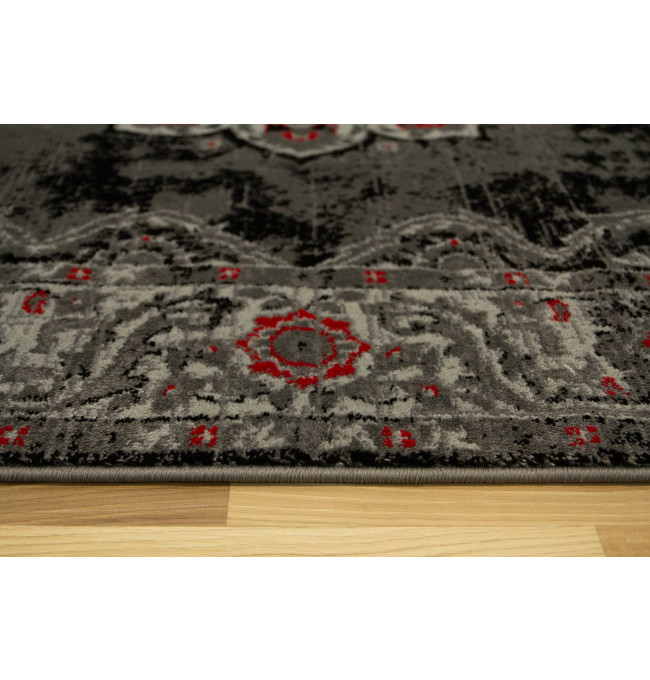 Koberec Victoria 7094A Ornament šedý / červený