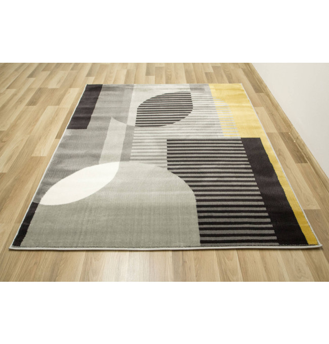 Koberec Victoria F322A šedý / světle šedý geometrický