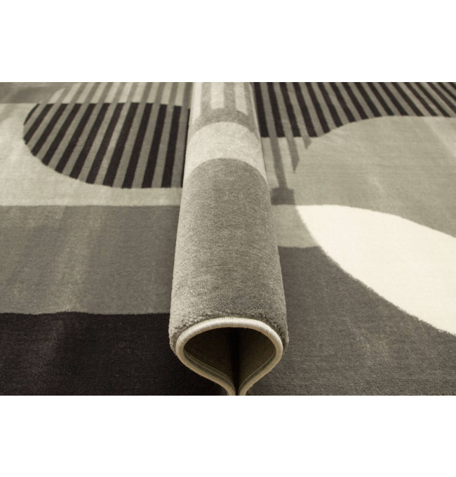 Koberec Victoria F322A šedý / světle šedý geometrický