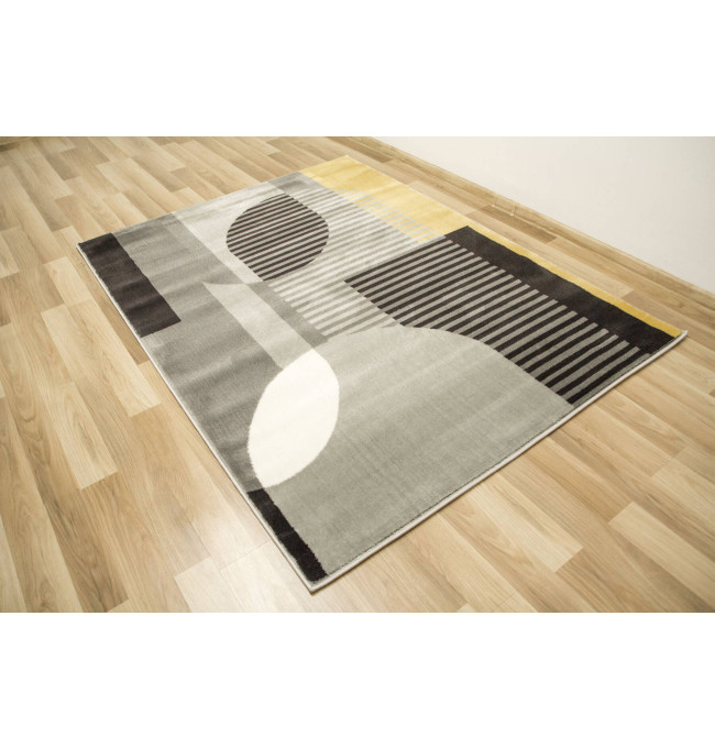 Koberec Victoria F322A šedý / světle šedý geometrický