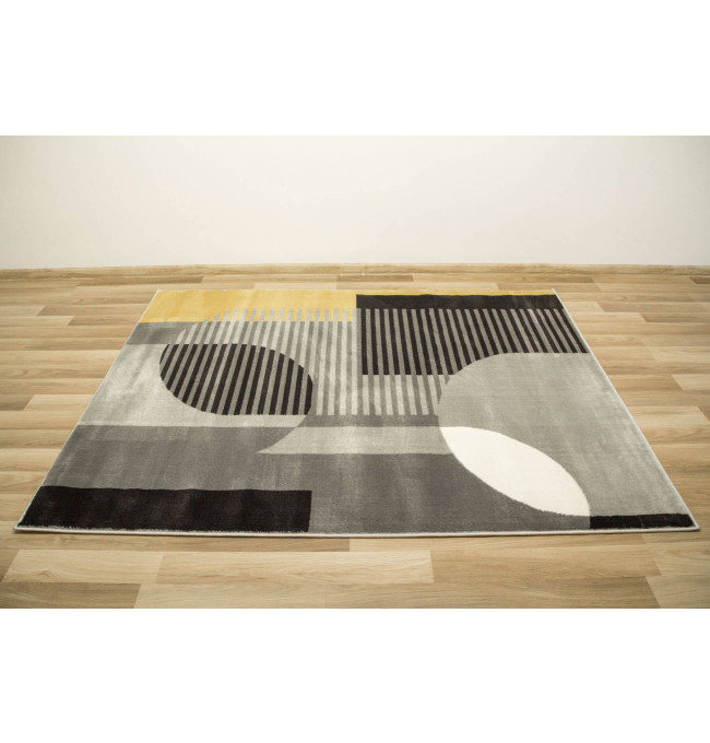 Koberec Victoria F322A šedý / světle šedý geometrický