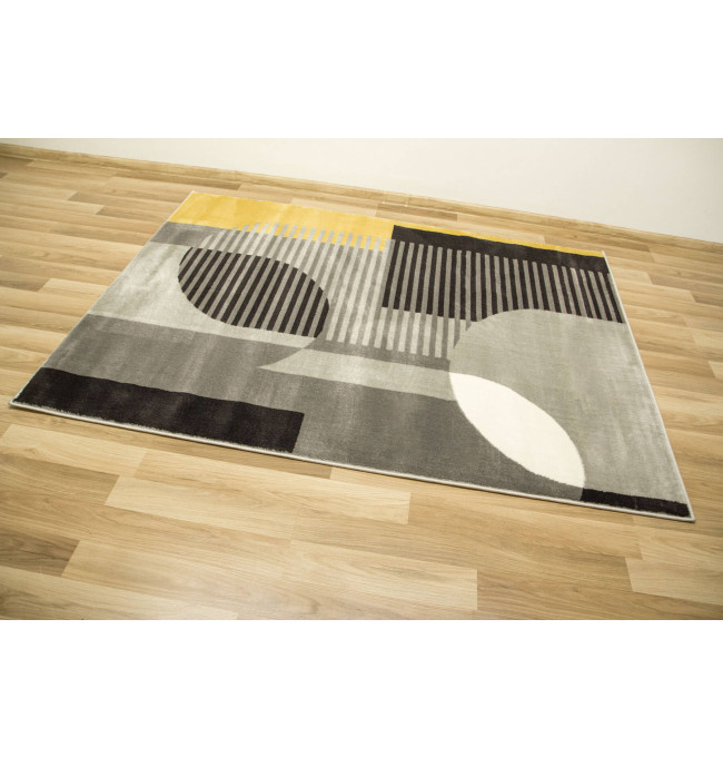 Koberec Victoria F322A šedý / světle šedý geometrický