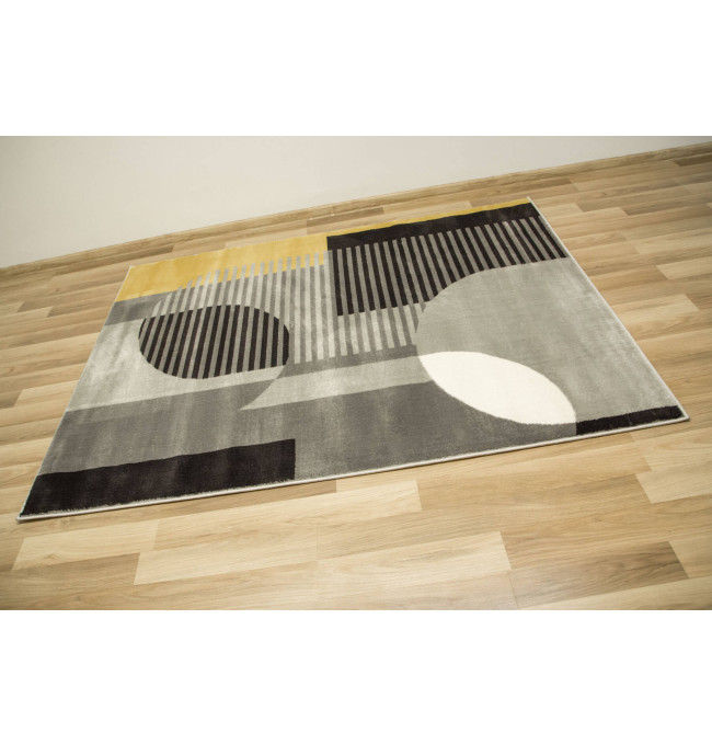 Koberec Victoria F322A šedý / světle šedý geometrický