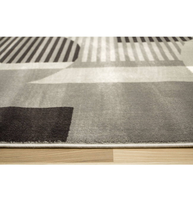 Koberec Victoria F322A šedý / světle šedý geometrický