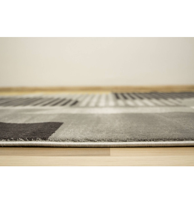 Koberec Victoria F322A šedý / světle šedý geometrický