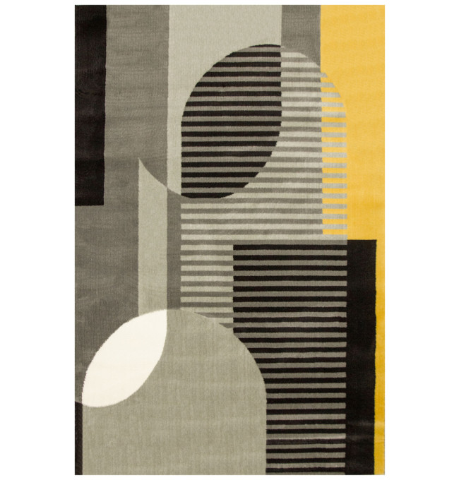 Koberec Victoria F322A šedý / světle šedý geometrický