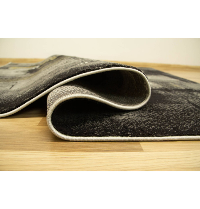 Koberec Victoria 7657A antracit / žltý