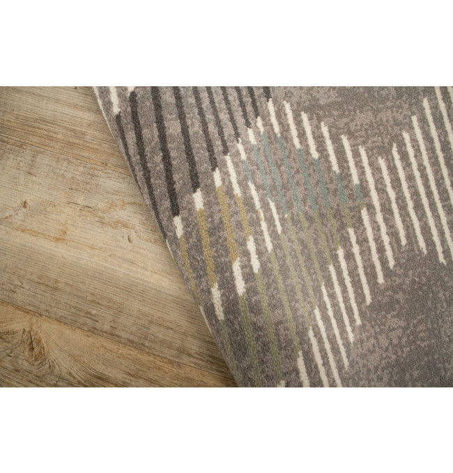 Koberec Ballata Elian Shale geometrický, šedý / zelený