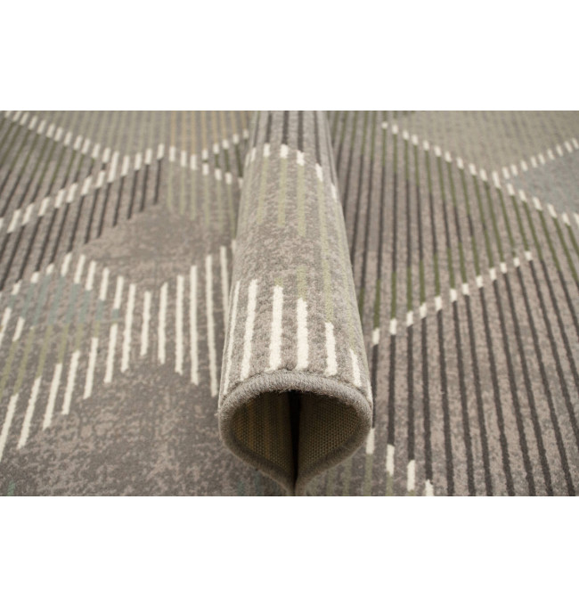 Koberec Ballata Elian Shale geometrický, šedý / zelený