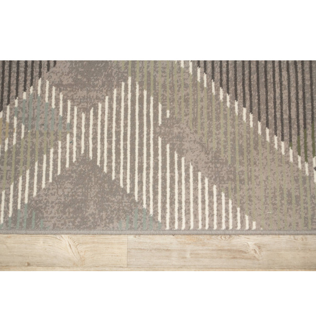 Koberec Ballata Elian Shale geometrický, šedý / zelený