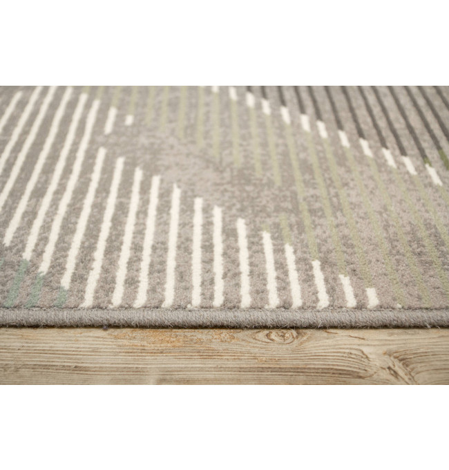 Koberec Ballata Elian Shale geometrický, šedý / zelený