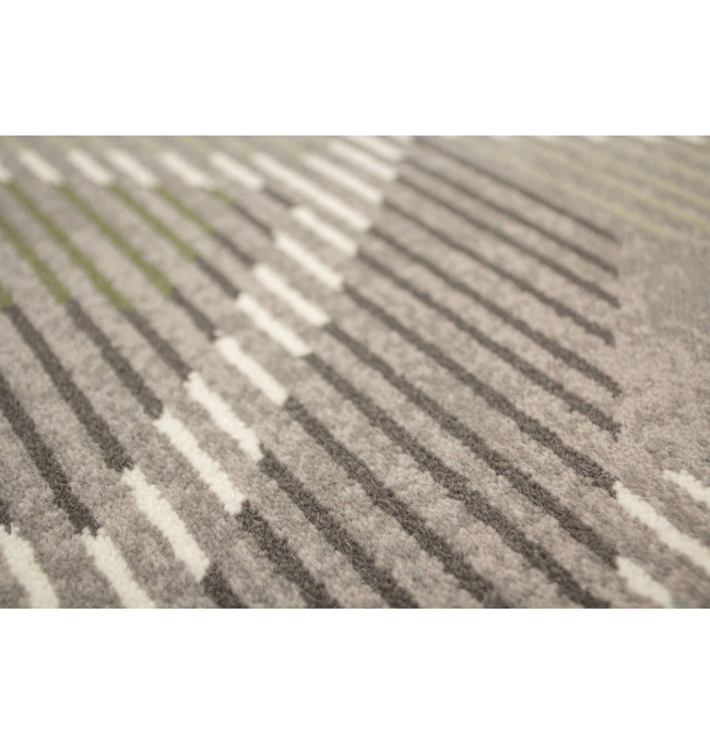 Koberec Ballata Elian Shale geometrický, šedý / zelený