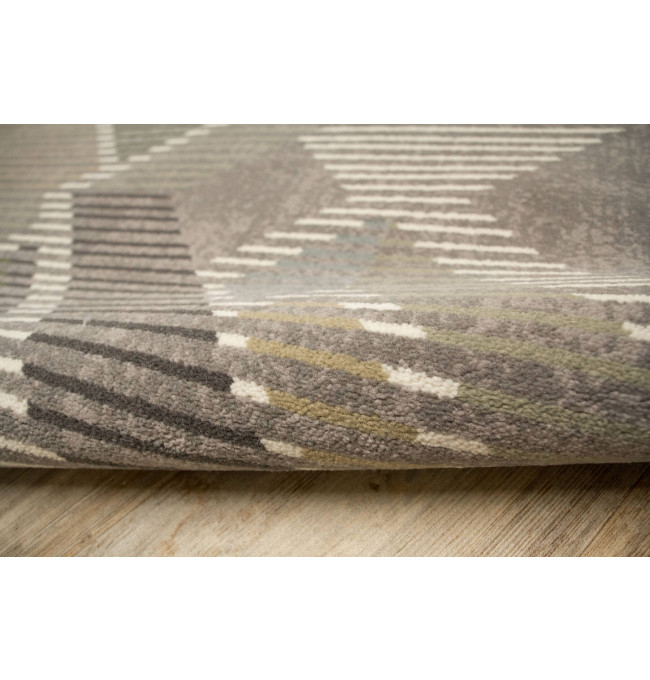 Koberec Ballata Elian Shale geometrický, šedý / zelený