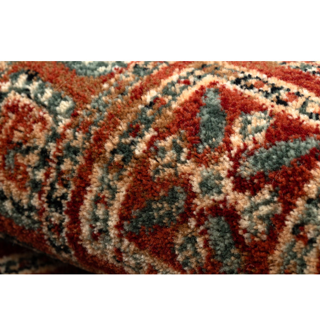 Koberec KASHQAI 4301 300 orientální / rám, terakota / zelený