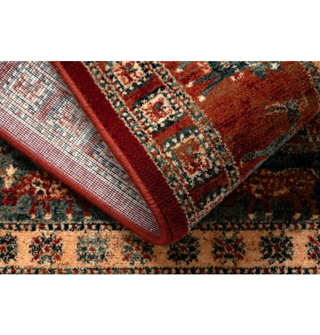 Koberec KASHQAI 4301 300 orientální / rám, terakota / zelený