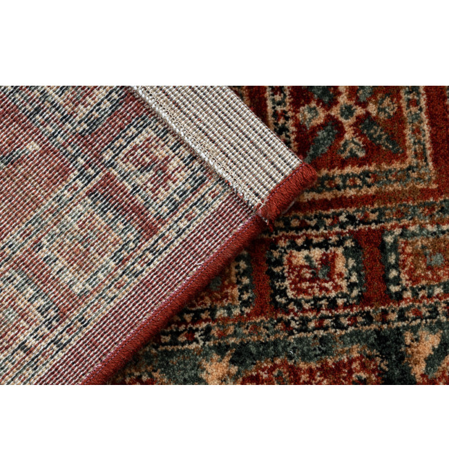 Koberec KASHQAI 4301 300 orientální / rám, terakota / zelený