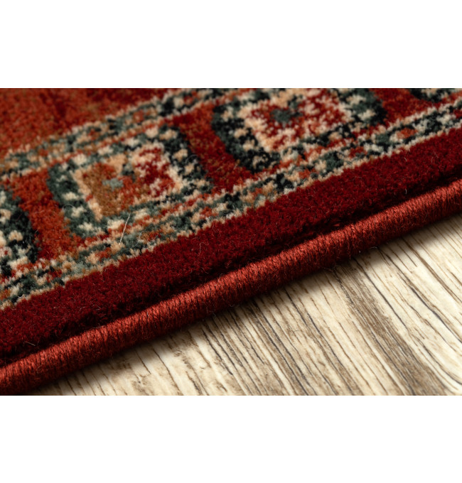 Koberec KASHQAI 4301 300 orientální / rám, terakota / zelený