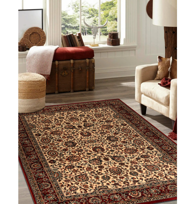 Koberec KASHQAI 4362 102 béžový / bordó