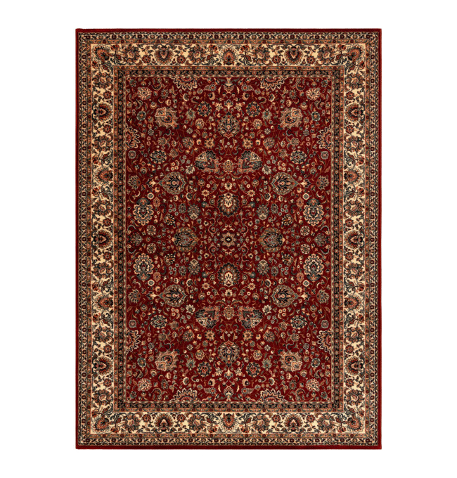 Koberec KASHQAI 4362 302 ornament, bordó / béžový