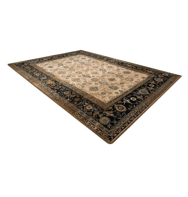 Koberec OMEGA AVILA Ornament rám, hnědý