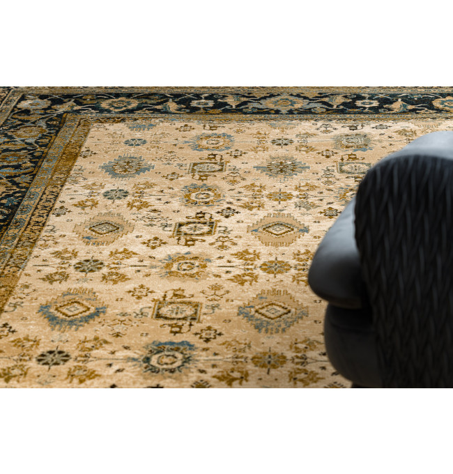 Koberec OMEGA AVILA Ornament rám, hnědý