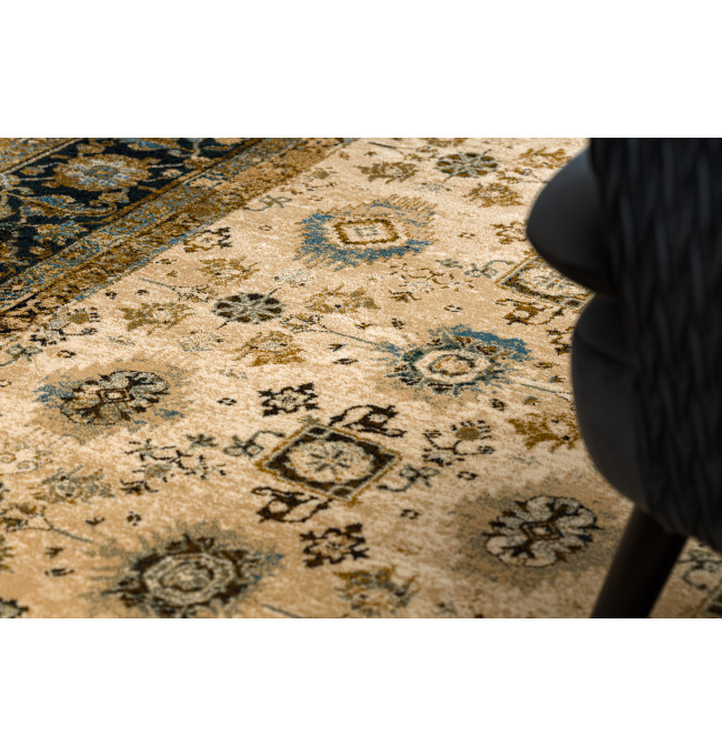 Koberec OMEGA AVILA Ornament rám, hnědý