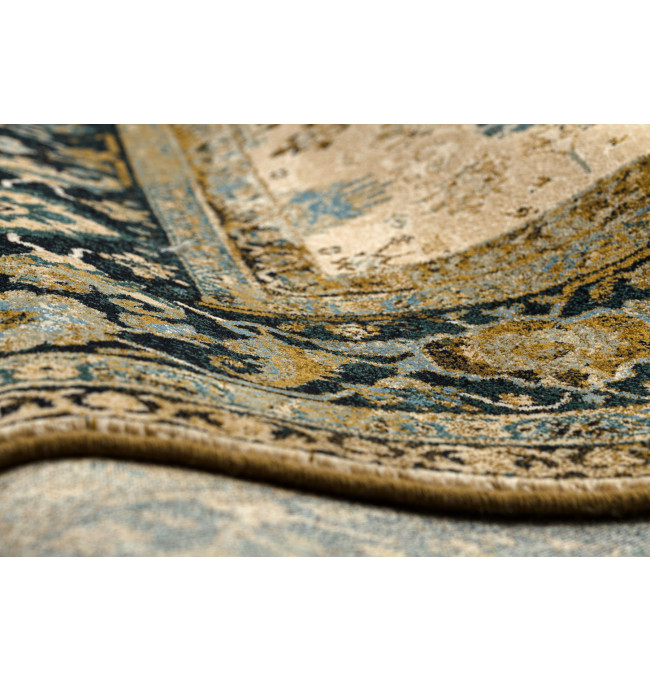 Koberec OMEGA AVILA Ornament rám, hnědý