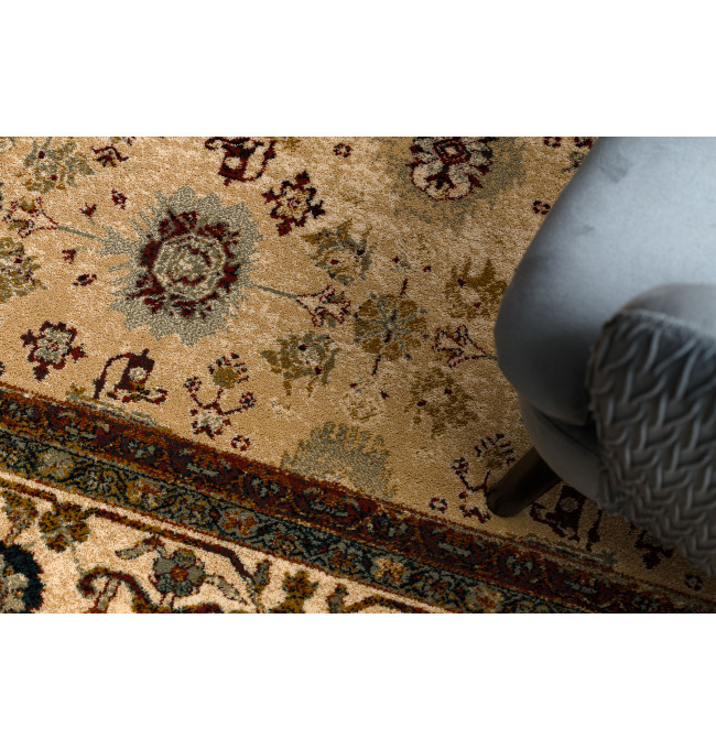 Koberec OMEGA AVILA Ornament rám, béžový