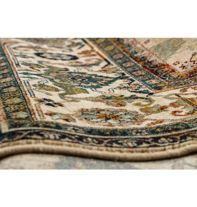 Koberec OMEGA AVILA Ornament rám, béžový