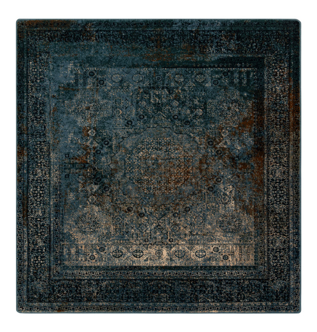 Koberec OMEGA MAMLUK Vintage rozeta, tmavomodrý
