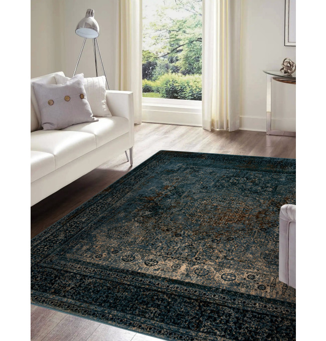 Koberec OMEGA MAMLUK Vintage rozeta, tmavomodrý