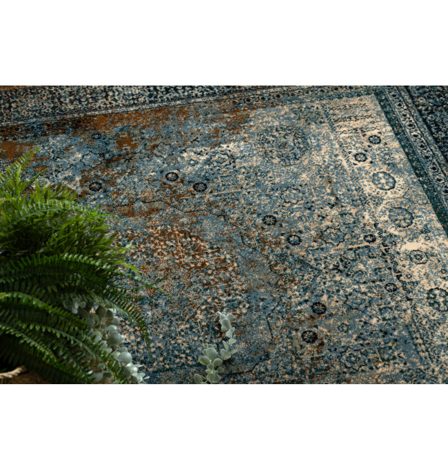 Koberec OMEGA MAMLUK Vintage rozeta, tmavomodrý