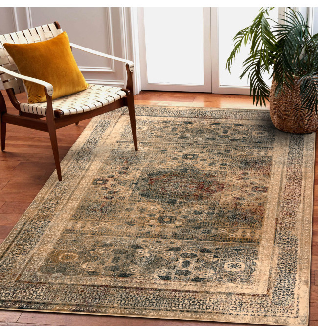 Koberec OMEGA MAMLUK Rozeta vintage krémový