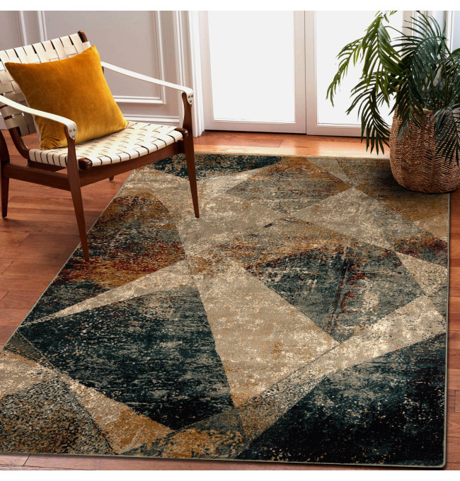 Koberec OMEGA RAMI mozaika, smaragd