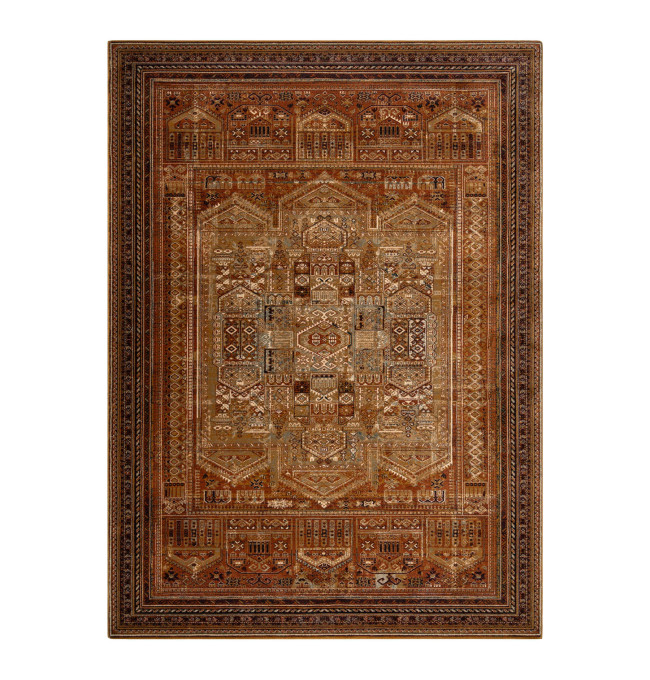 Koberec OMEGA SIRAN mosaz hnědý