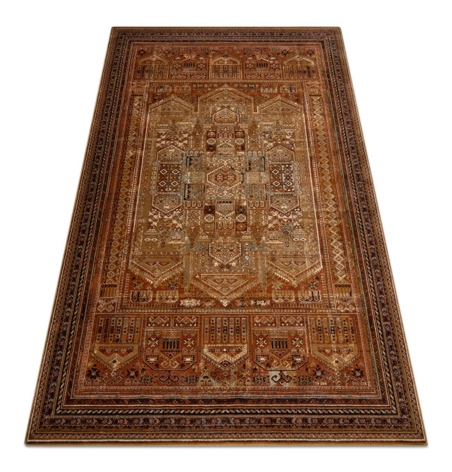 Koberec OMEGA SIRAN mosaz hnědý