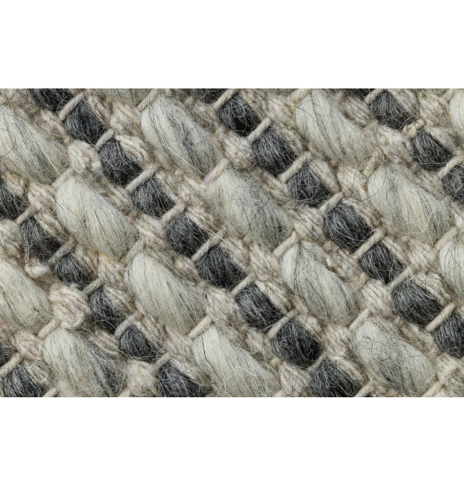 Koberec TAHAR 99003F krémový / šedý, linie / třásně