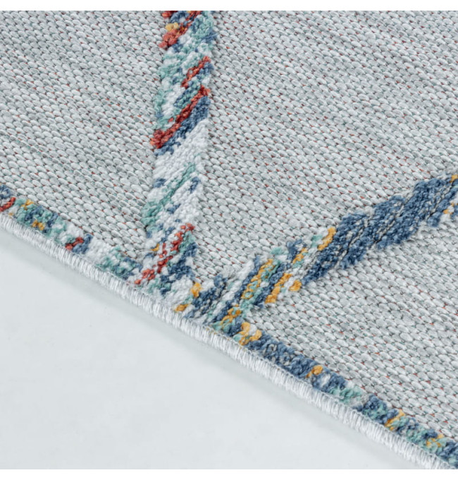 Šňůrkový koberec Bahama 3D romby multicolor