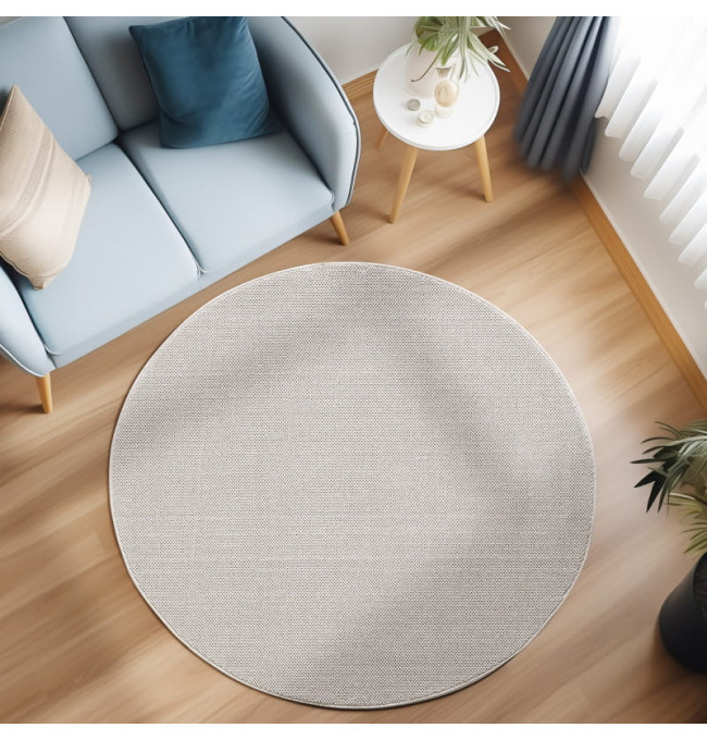 Koberec Loom krémový kruh