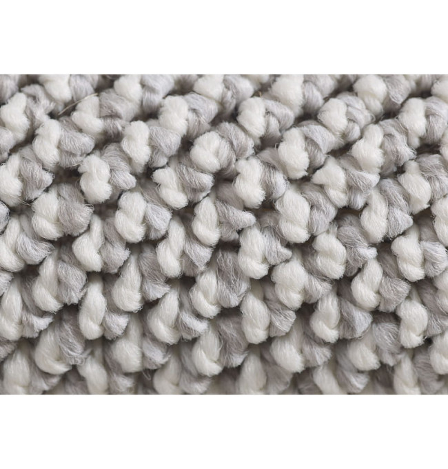 Koberec Loom stříbrný kruh