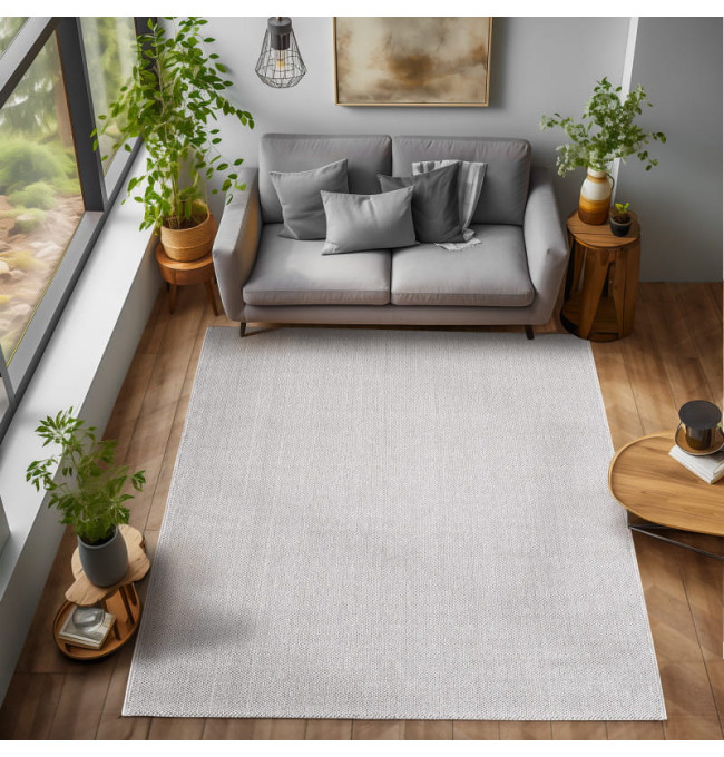 Koberec Loom stříbrný