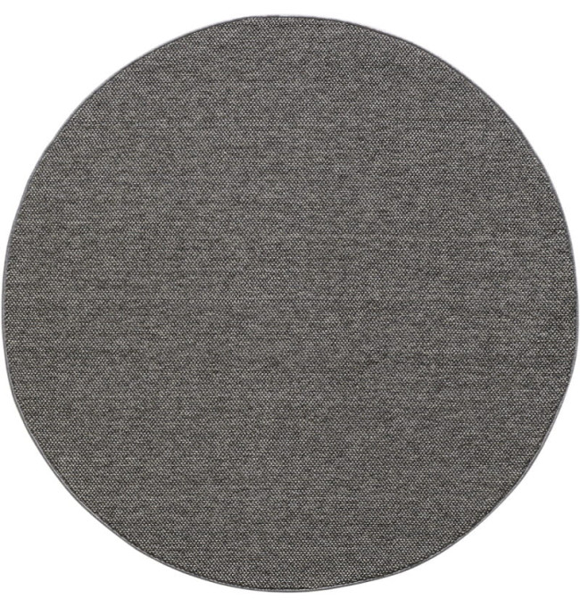 Koberec Loom šedý kruh