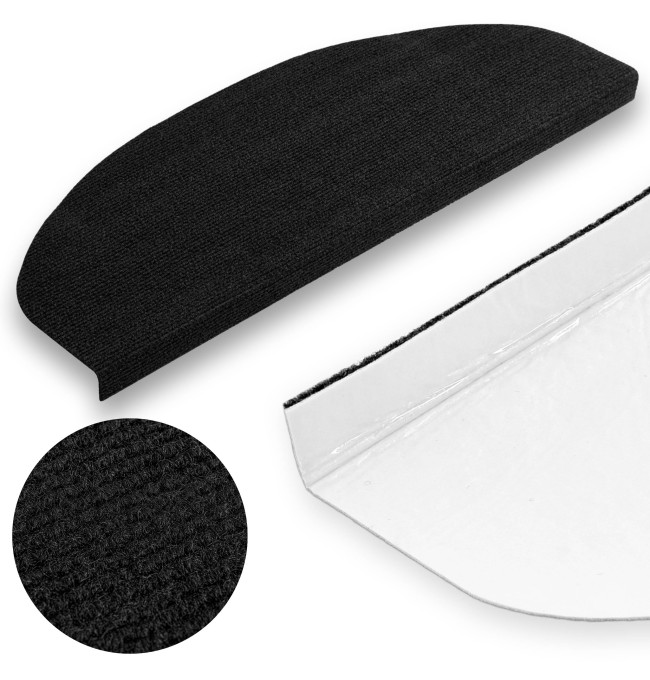 Nášlap na schody STEPI černý (15 ks)