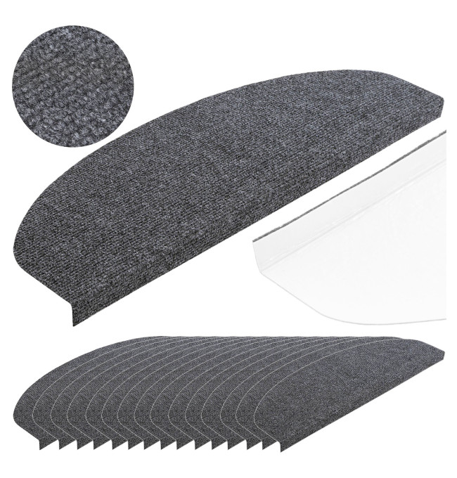 Nášlap na schody STEPI grafitový (15 ks)