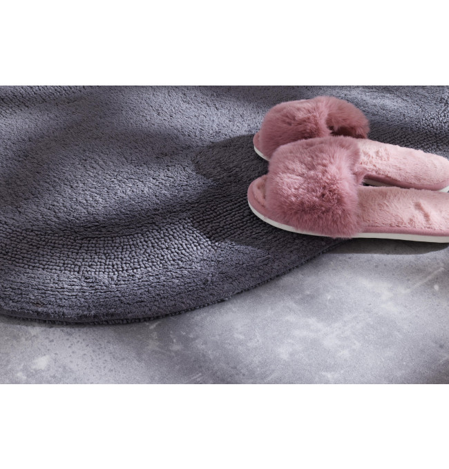 koupelnový kobereček Javo Cotton antracitová ovál