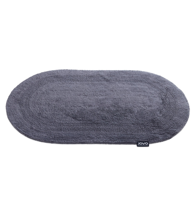 koupelnový kobereček Javo Cotton antracitová ovál