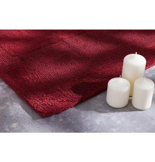 Koupelnový kobereček Javo Cotton bordó