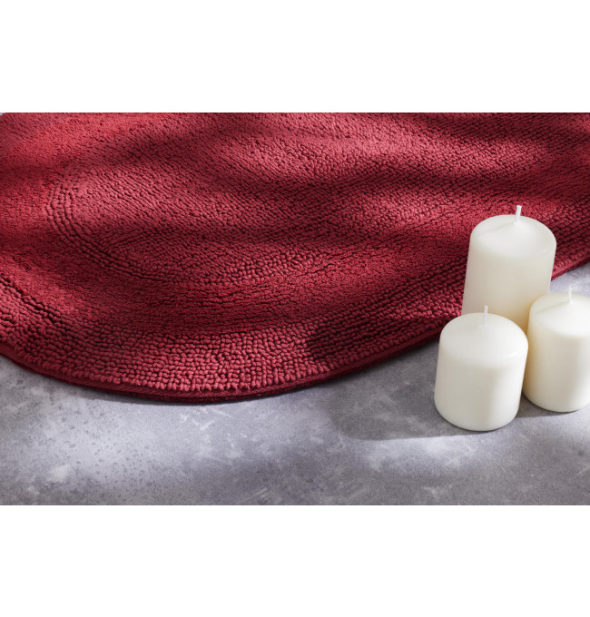 Koupelnový kobereček Javo Cotton bordó ovál