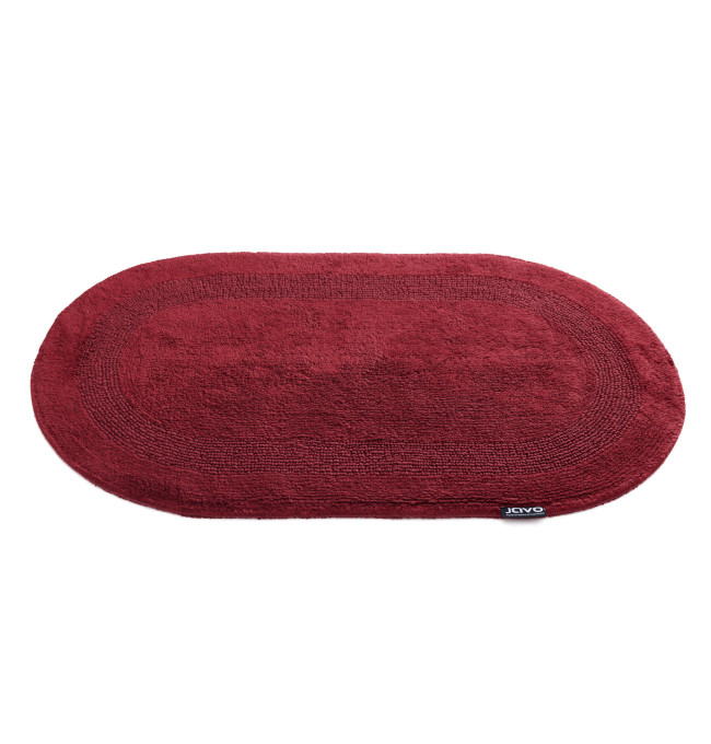 Koupelnový kobereček Javo Cotton bordó ovál