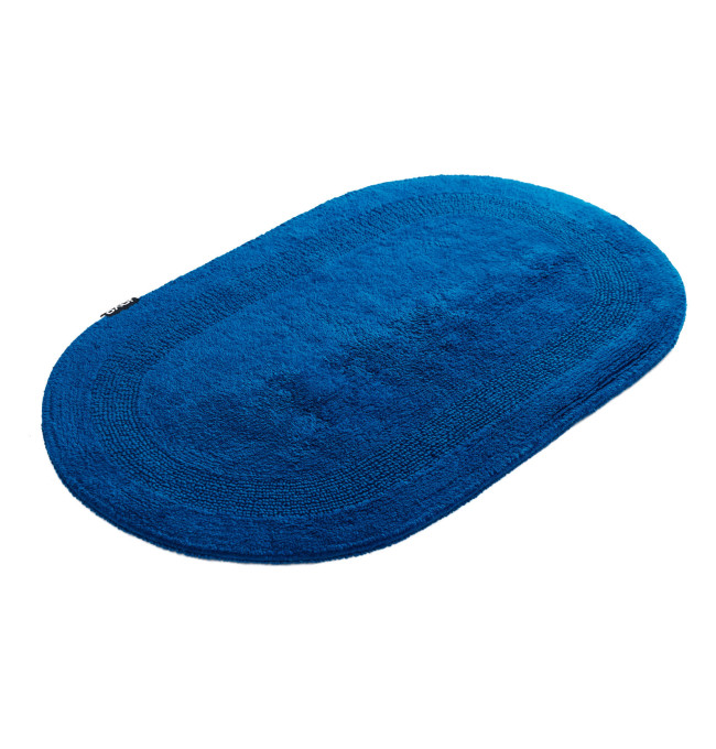 Koupelnový kobereček Javo Cotton tmavotyrkysový ovál